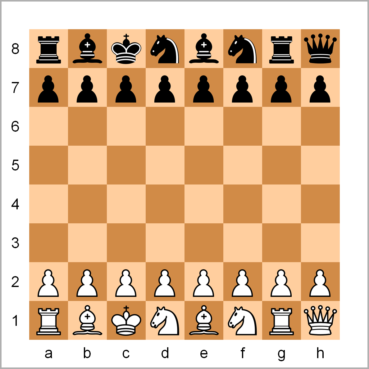 Example Chess960 starting position