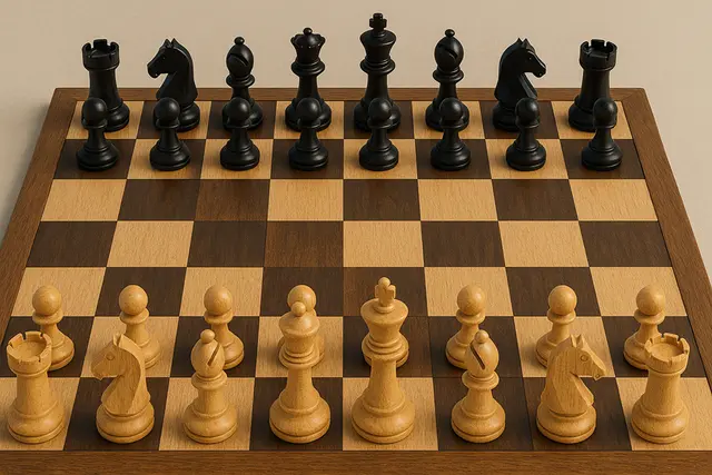 Standard chessboard setup